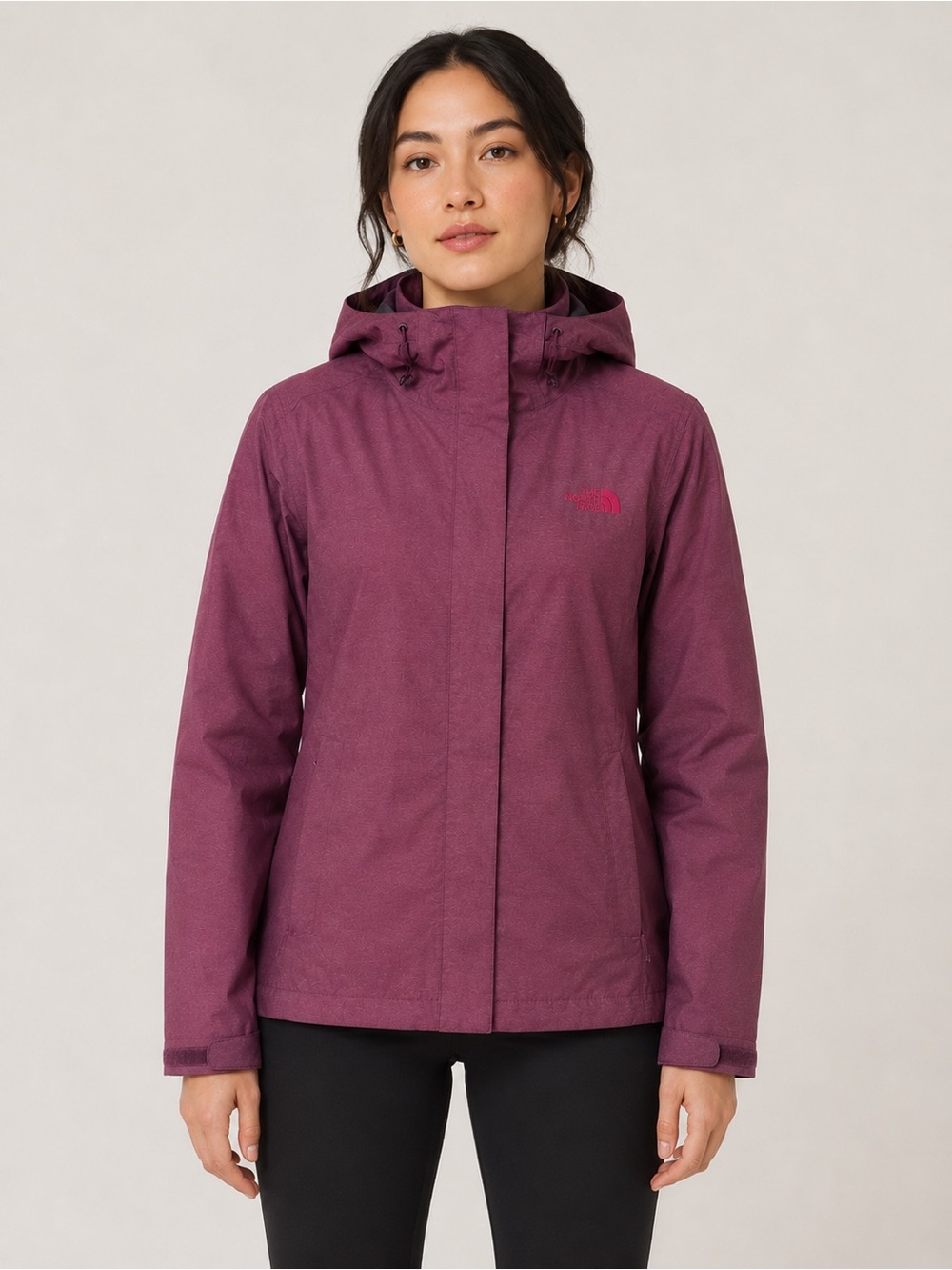 The North Face DryVent Waterproof Hooded Rain Jacket Women’s Small Plum Purple